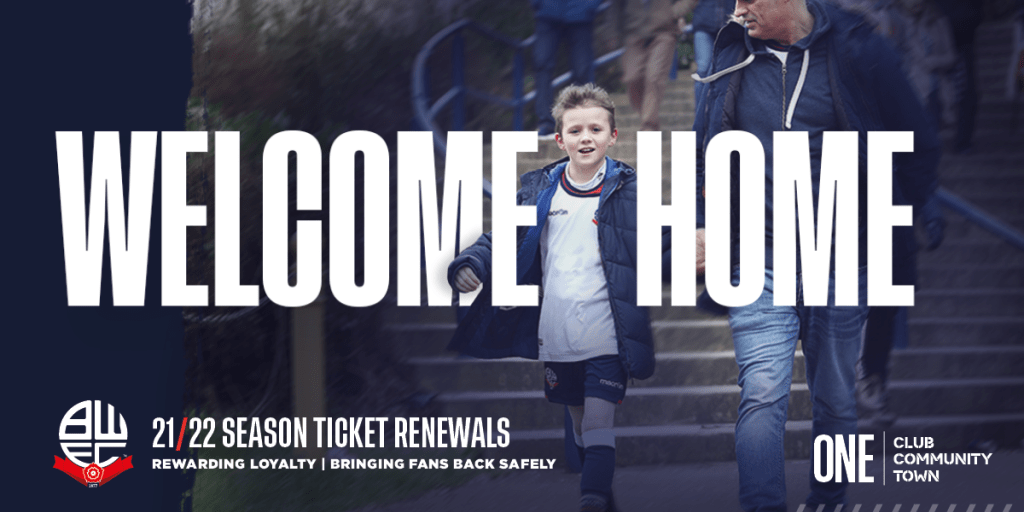 Season Tickets For The 2021/22 Season Now On Sale As Bolton Wanderers ...